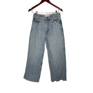 Samsoe Samsoe Rebecca High Waist Wide Leg Cropped Jeans 27